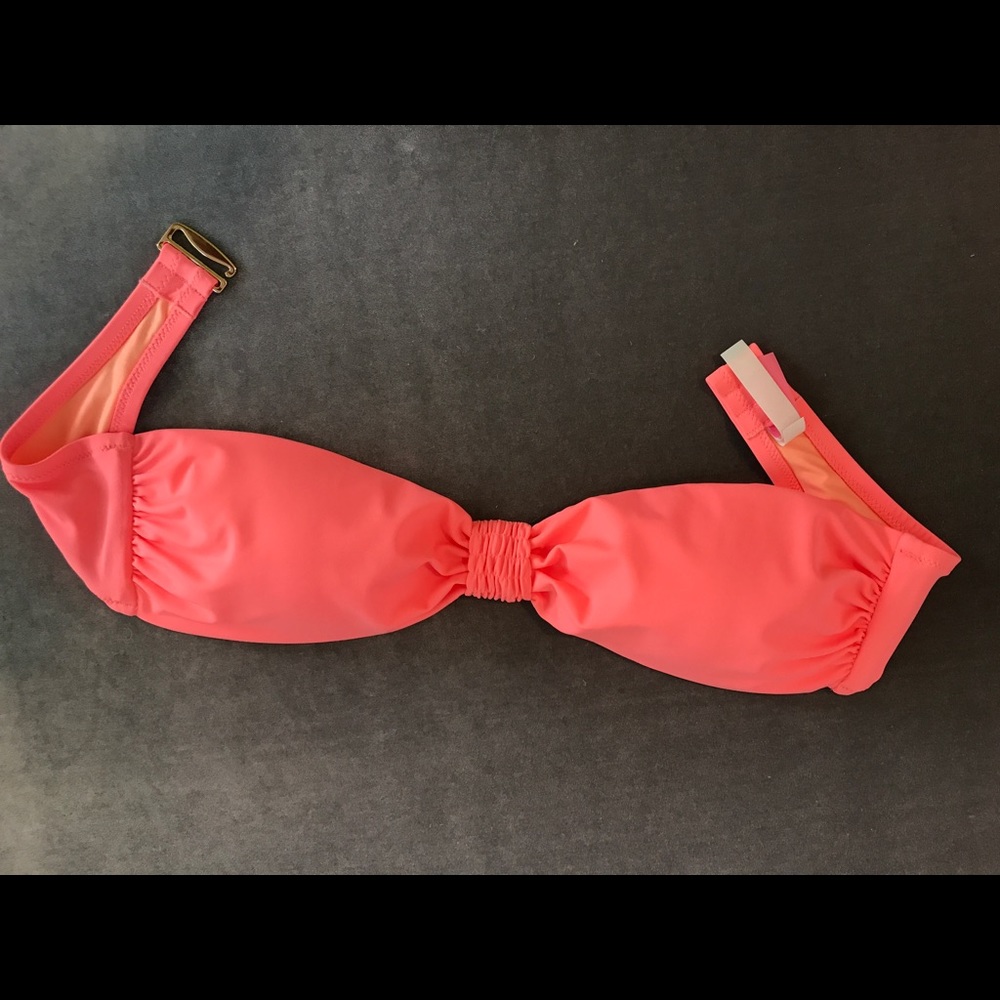 Victoria’s Secret peach pink bandeau bikini top